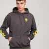 F*CK THEM Smiley Hoodie melange tmavě šedá XL