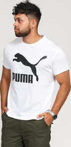 Puma Classics Logo Tee bílé XL