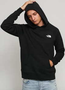 The North Face M Raglan Red Box Hoodie černá / bílá